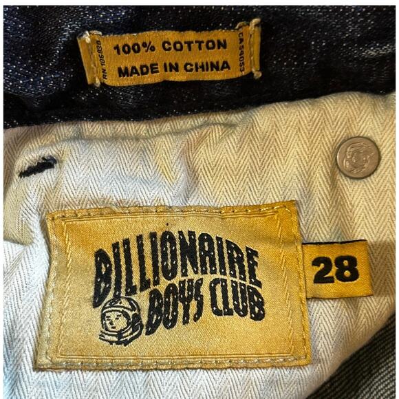 Billionaire Boys Club Men's Denim Distressed Black Helmet Logo Jeans 28-31 - Picture 9 of 13